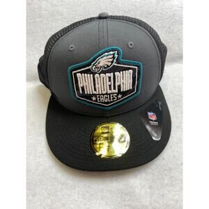 NWT Philadelphia Eagles New Era 2021 NFL Draft On-Stage Hat, Fitted, 7 5/8"‎